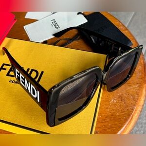 FENDI Black and White Sunglasses